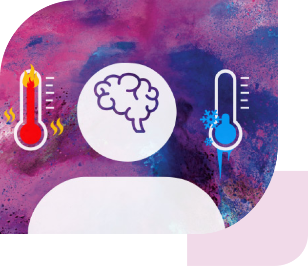 Infografik zur Veranschaulichung von Hitzewallungen